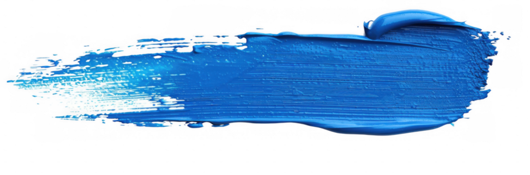 Blue Paintbrush Stroke