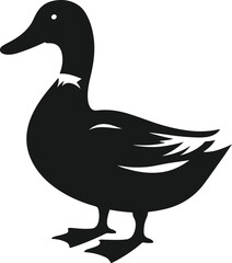 A   duck Silhouette vector art