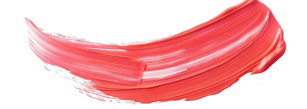 Abstract Coral Pink Brushstroke