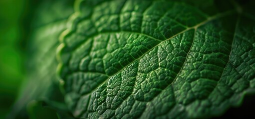 Close Up of a Lush Green Leaf