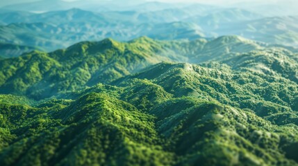 Fototapeta premium Modern nature national park background wallpaper, backdrop, texture, Great Smoky Mountains, USA, America, isolated. LIDAR model, elevation scan, topography map, 3D render, template, aerial, drone