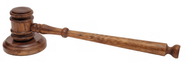 Minimalist Wooden Gavel and Sound Block