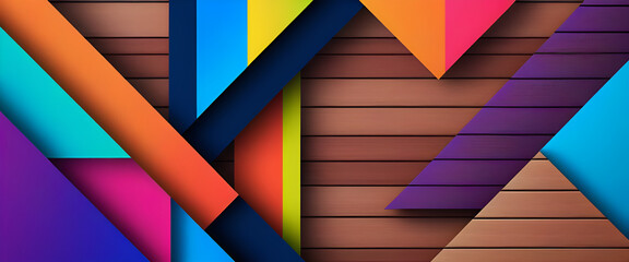 Fototapeta premium illustrazione con elementi geometrici astratti a tema contemporaneo