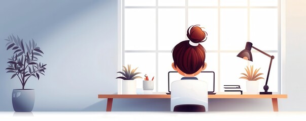 Virtual assistant managing multiple clients from a home office, freelancing, remote work, client management