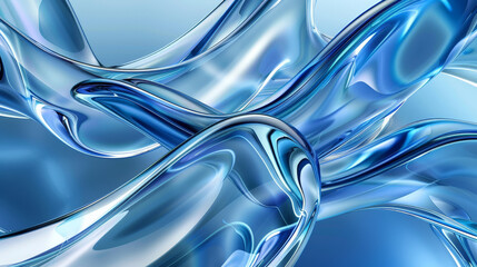 Obraz premium abstract background with waves, glass waves