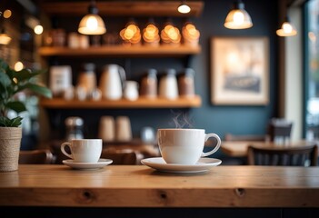 Obraz premium cup of coffee on the table