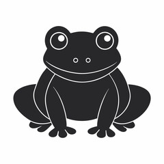 A Frog silhouette vector illustration