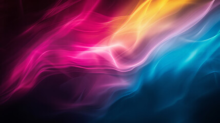 Obraz premium grainy gradient background blue pink and yellow