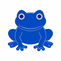 frog cartoon waving
