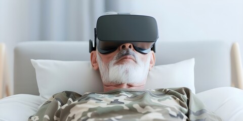 VR therapy improves mental health in veterans. Concept Veterans, Mental Health, VR Therapy, Benefits, Outcomes