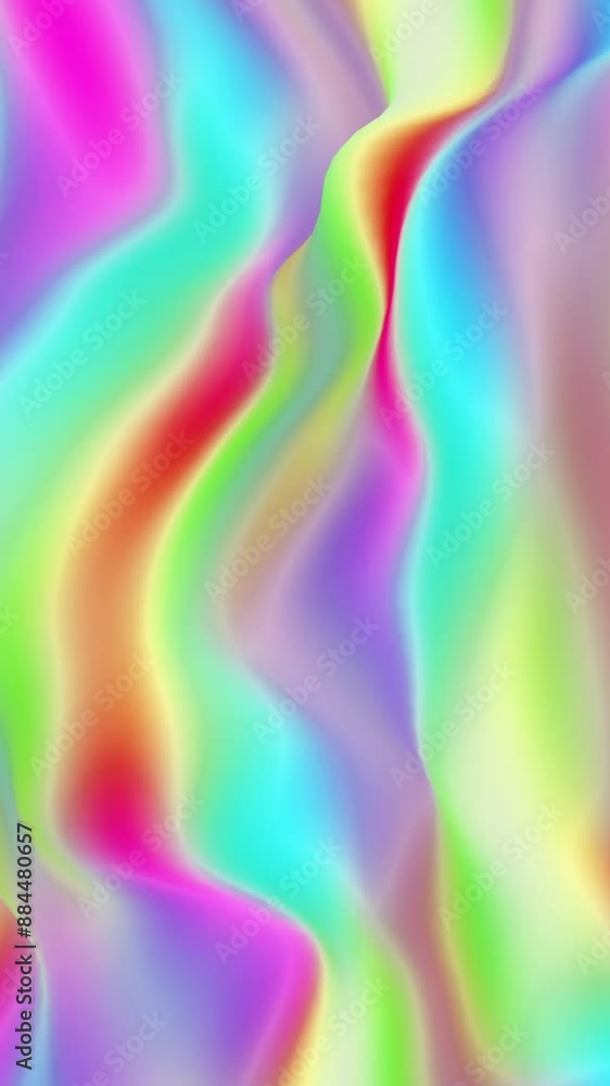Poster Abstract colorful gradient background with curvy lines