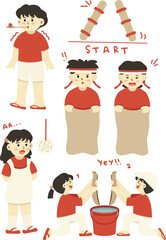 Illustration of the August 17th Children's Competition to Commemorate Indonesia's Independence Day
