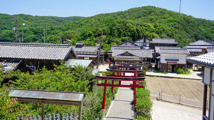 日本の古い漁師村の風景
