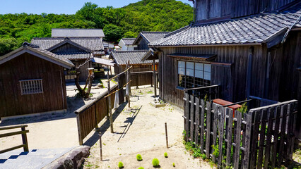 日本の古い漁師村の風景