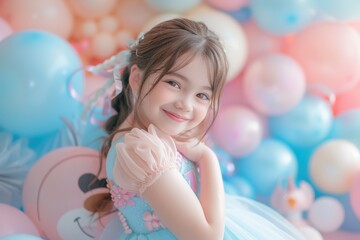 Princess Dreams in a Balloon Wonderland