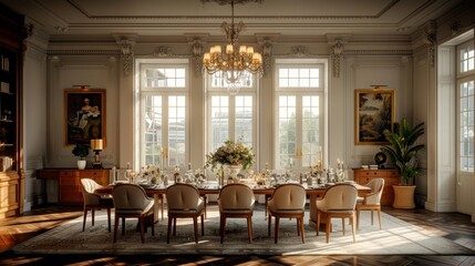 Modern luxurious living room interior - generative ai