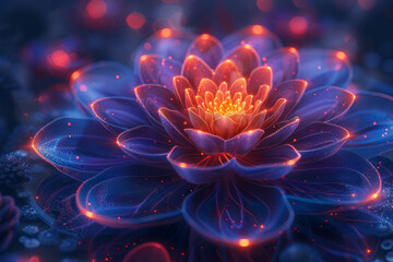 Obraz premium Mandala pattern Symmetrical, detailed,generative ai