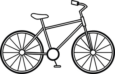 Naklejka premium bike, bycycle vector icon