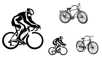 Obraz premium illustration of racing bicycle