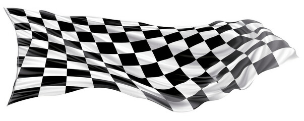 Obraz premium Flowing Checkered Racing Flag