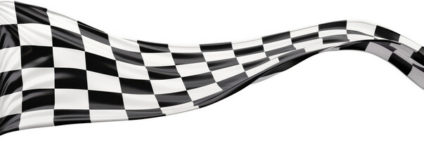 Obraz premium Flowing Checkered Racing Flag