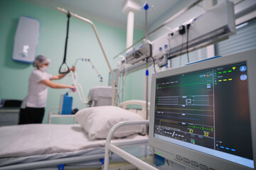 Intensive care unit at the hospital is ready to receive patients