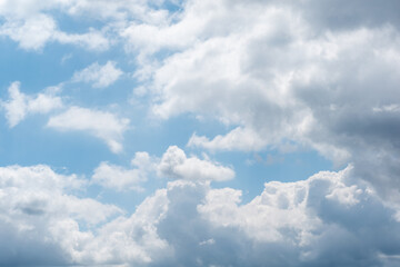 summer blue sky cloud gradient light white background.beauty bright cloud cover in the sun calm cler winter air background .spring wind 