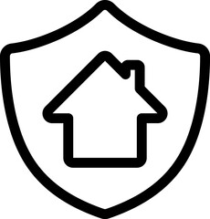 住宅保険のマークのアイコン（Home insurance mark icon） © ochikosan