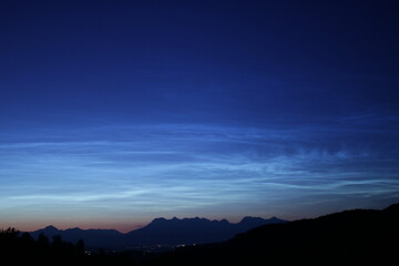 Evening colorful sky