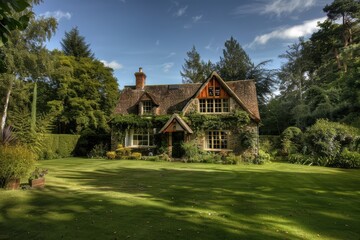 Charming country cottage surrounded by serene nature and rustic charm.