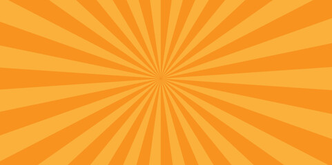 Obraz premium Modern seamless retro vintage burst sunrise sunbeam element spiral striped illustration sunray template wallpaper design. Vector orange sun rays and sunburst backdrop background.