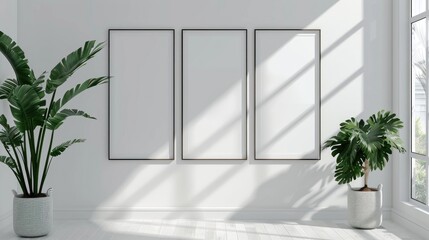 Corporate advertising material with blank templates for marketing Ready to use vertical poster set and customizable flyer pages