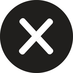 cancel icon,vector illustration. Flat design style. vector cancel icon illustration isolated on White background, cancel icon Eps10. cancel icons graphic design vector.