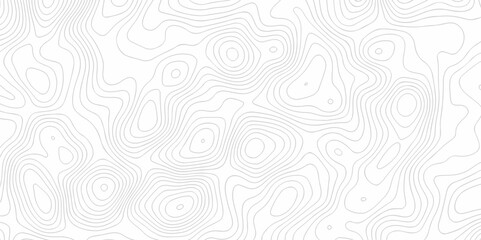 Obraz premium Vector white wave line geography landscape Topo contour map on white background. Geographic mountain relief diagram line wave carve pattern. Topographic world map contour lines map texture.