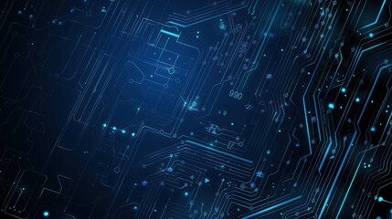Abstract Digital Circuitry Background