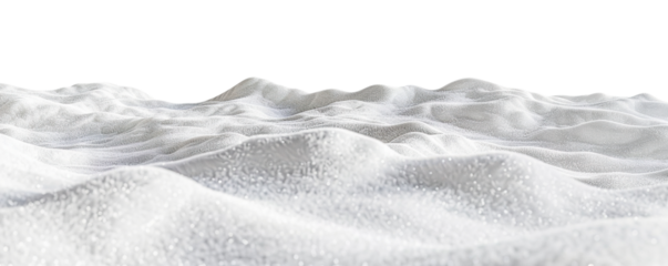 White snow landscape, cut out