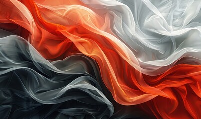 Obraz premium Design a flag using abstract art, realistic photo