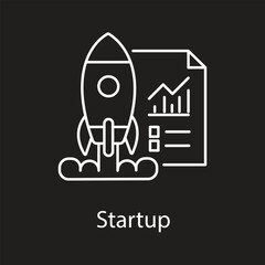 Startup Icon. Vector Icon Design