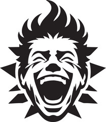 Face of a person with haha