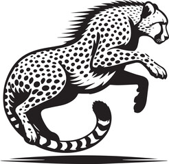 Cheetah vector silhouette