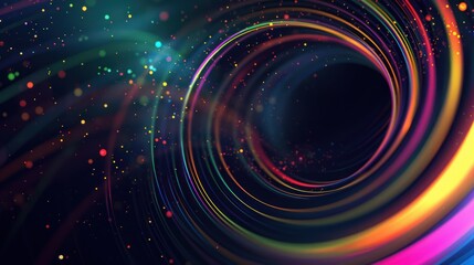 Obraz premium Abstract swirling colors in space
