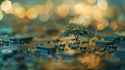 A Small Tree Grows on a Circuit Board