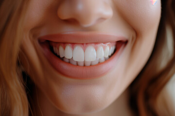 Fototapeta premium Bright and Radiant Smile Close-Up