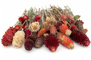 Fototapeta premium A rustic arrangement of dried flowers beautifully capturing the essence of natural and vintage floral beauty