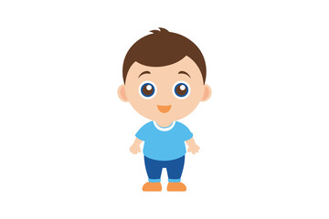  Cute baby boy vector illustration