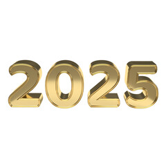 2025 happy new year gold numbers
