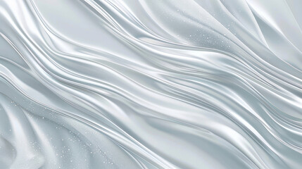 Fototapeta premium Abstract wintery background. Modern wavy line pattern in monochrome colors. Sophisticated stripe design for headers, ads, or posters. Pearl-colored horizontal vector template.