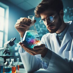 Scientist and the excitement of new invention