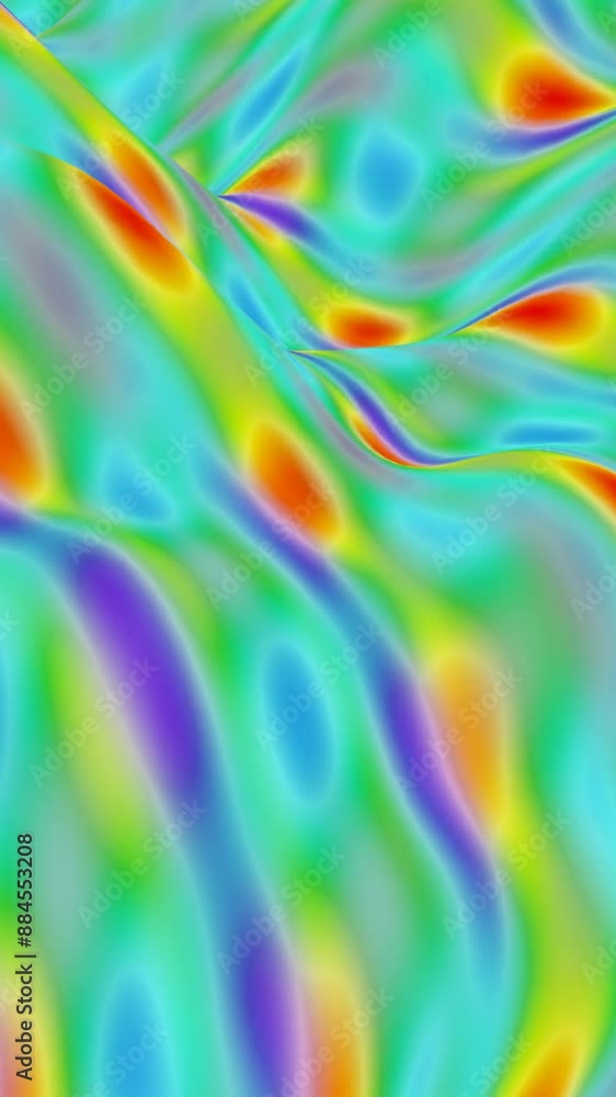 Poster abstract colorful gradient background animation with waves