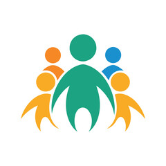 Family icon logo design template